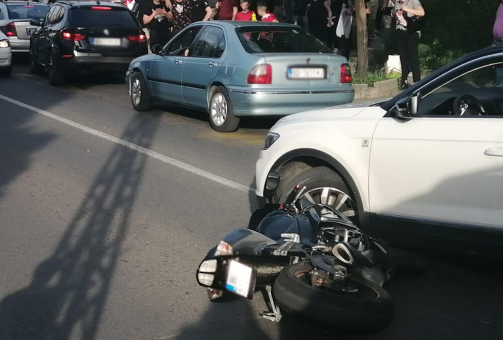 saobraćajna nesreća, oboren motorista, Vojislava Ilića