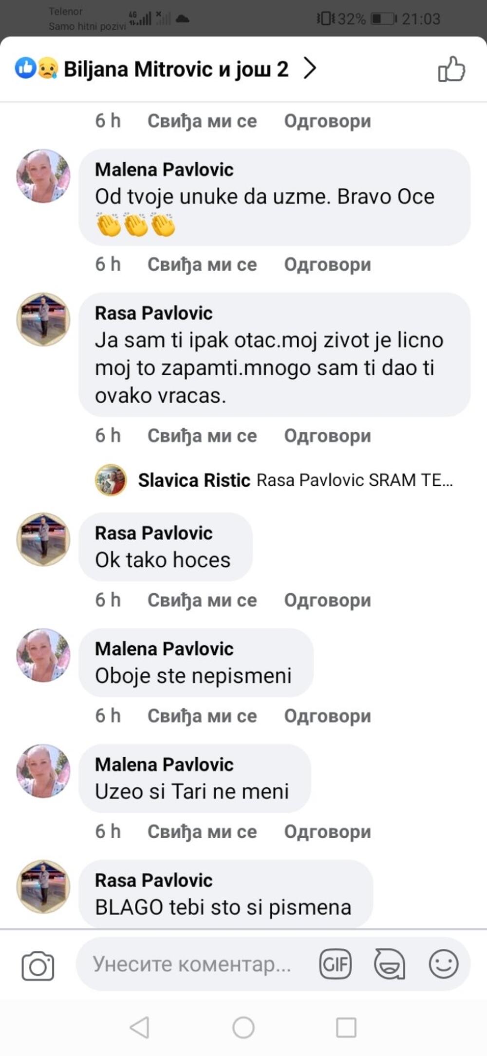 Raša Pavlović, Malena Pavlović
