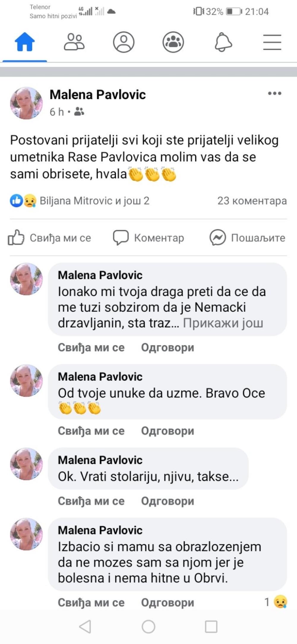 Raša Pavlović, Malena Pavlović