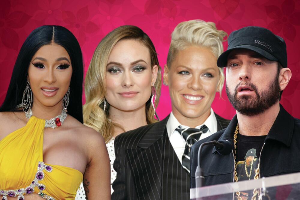 Eminem, Cardi B, Pink, Olivija Vajld