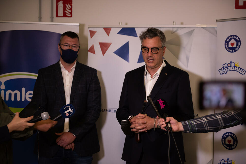 Predsednik Privredne komore Srbije obišao kompaniju Imlek u kojoj su zdravlje i bezbednost zaposlenih prioritet
