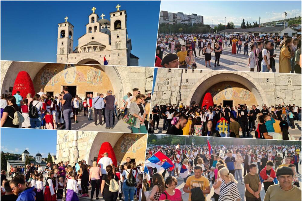 PODGORICA DOČEKUJE NOVOG MITROPOLITA JOANIKIJA: Narod sa radošću se okuplja ispred Hrama Hristovog vaskrsenja
