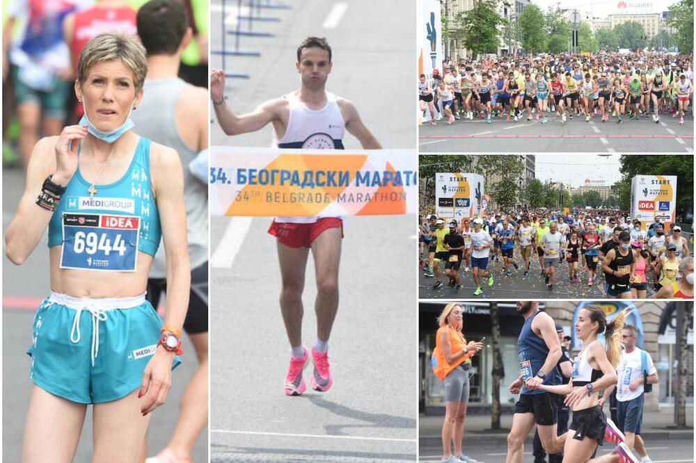PRELEPE SLIKE IZ GLAVNOG GRADA SRBIJE POSLATE U SVET: Stojka i Jovanović pobednici 34. Beogradskog maratona (FOTO)