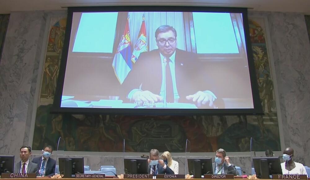 Aleksandar Vučić, sednica Saveta bezbednosti UN