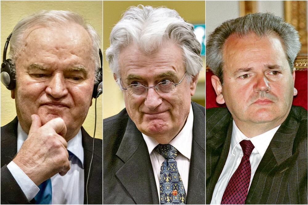 Ratko Mladić, Radovan Karadžić, Slobodan Milošević