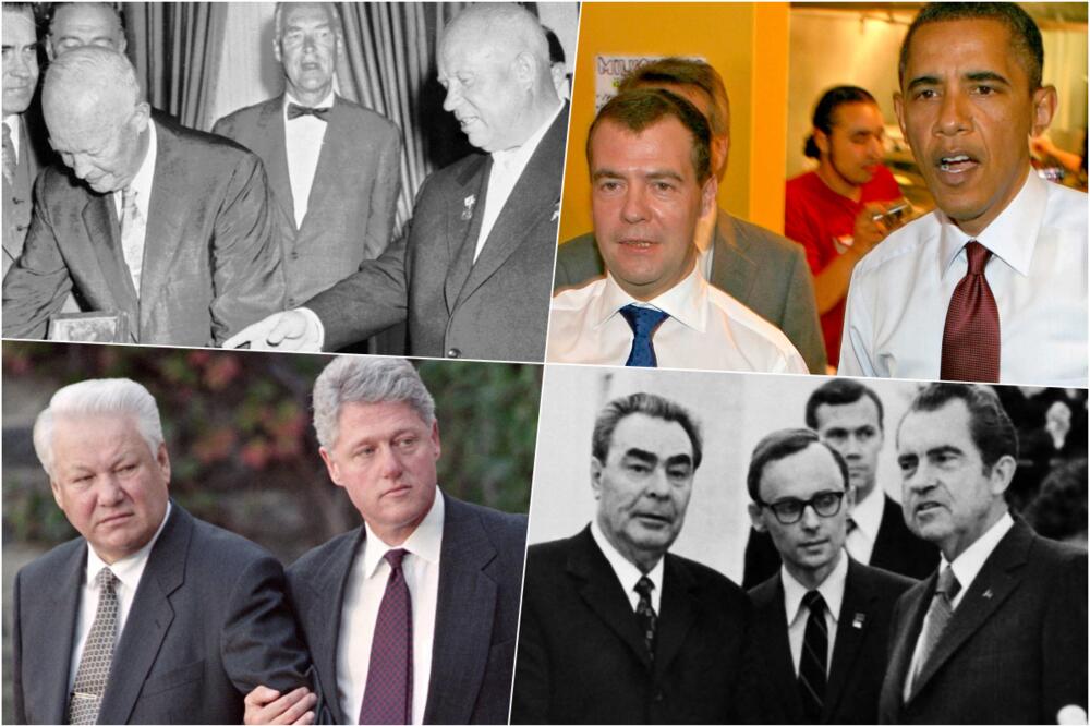 SVI SUSRETI RUSKIH I AMERIČKIH PREDSEDNIKA Od Ruzvelta i Staljina, Gorbačova i Buša preko Klintona i Jeljcina do Putina i Bajdena