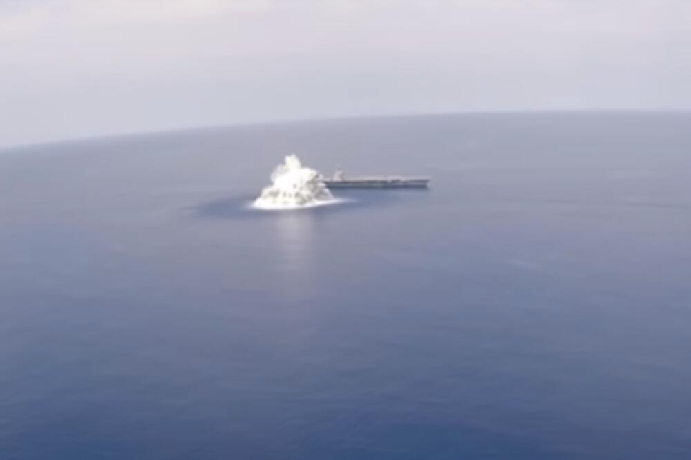 DETONIRALI EKSPLOZIV I IZAZVALI ZEMLJOTRES: Američka mornarica testirala nosač aviona, aktivirali 20 tona eksploziva VIDEO