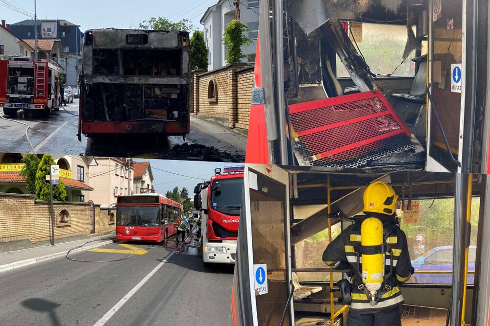 ČITAOCI KURIRA JAVLJAJU: Izgoreo autobus na Zvezdari, vatrogasci na terenu (KURIR TV)