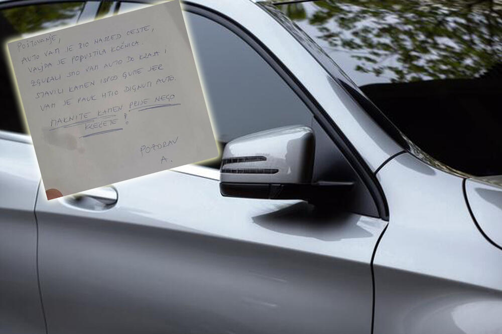 IMA DOBRIH LJUDI: Zagrepčanin traži čoveka koji mu je pomogao i ostavio ovu poruku na automobilu FOTO