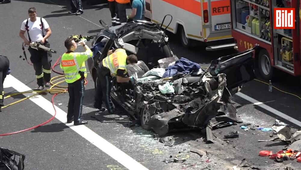 teška saobraćajna nesreća, četvoro mrtvih, tragedija Nemačka, Nemačka