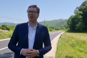 NI ŠVAJCARSKA, NI AUSTRIJA NEGO NAŠA SRBIJA: Predsednik pokazao snimak sa puta ka Rudnoj Glavi (VIDEO)
