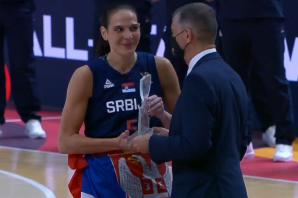 SONJA VASIĆ MVP EVROPSKOG PRVENSTVA: Veliko priznanje za srpsku košarkašicu!