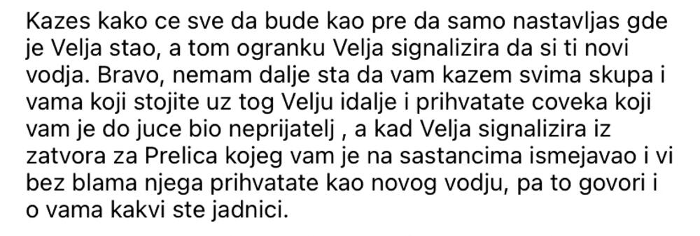 Đorđe Prelić, komentari