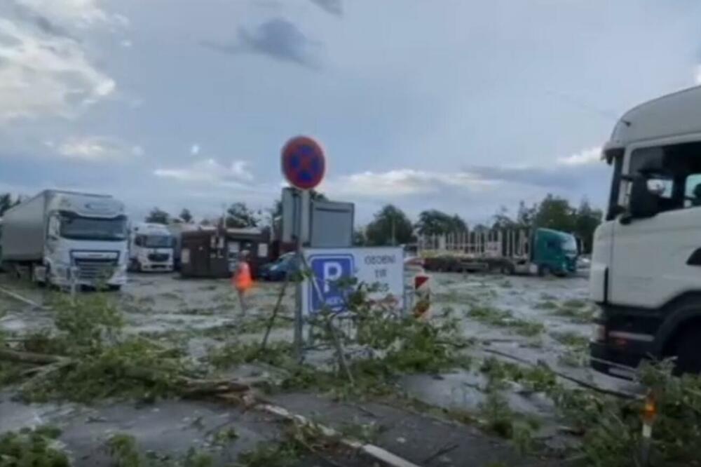 HAOS NA JUGU ČEŠKE: Dvoje mrtvih u snažnom nevremenu, stoletno stablo palo na automobil