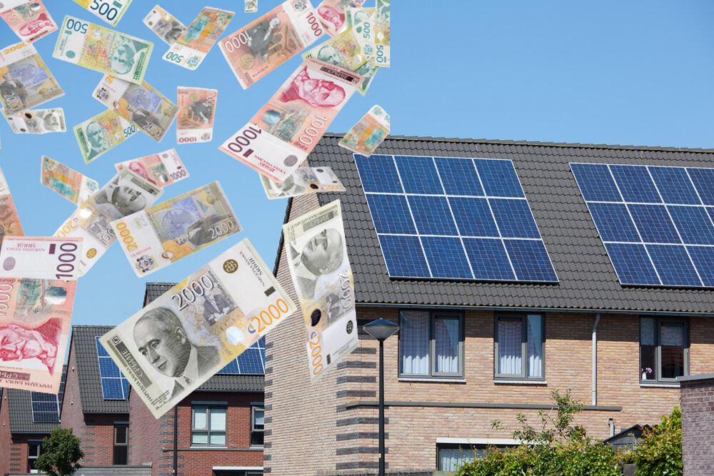 solarni paneli, novac