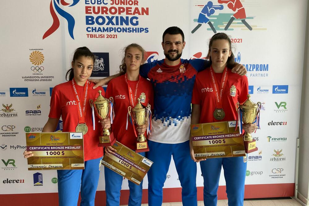 SRPKINJE POBRALE ODLIČJA: Tri bronze srpskih juniorki na EP u Gruziji