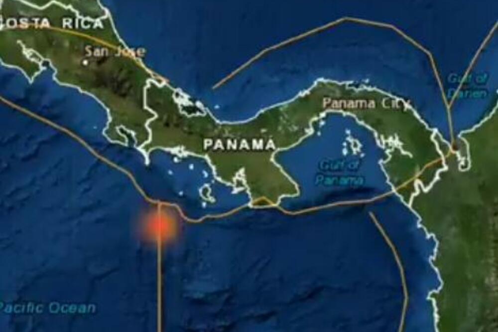 ZEMLJOTRES JAČINE 6,2 STEPENA KOD PANAME: Potres se dogodio u moru na 130 km od malog poluostrva Punta de Burika