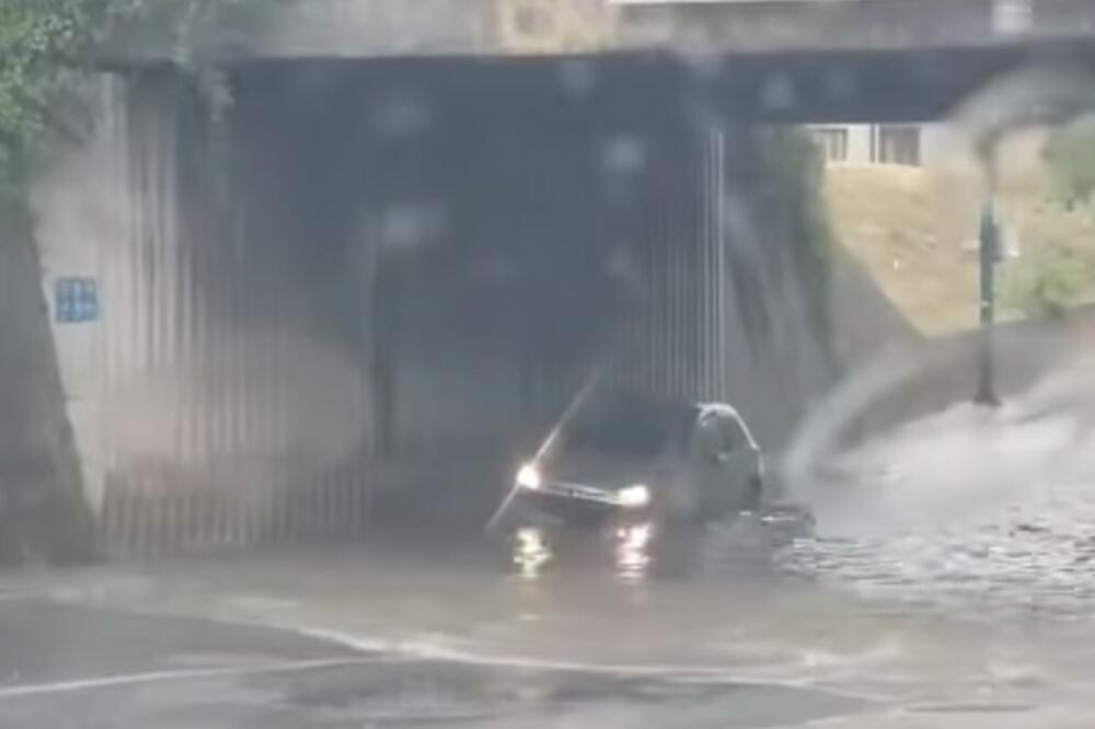 NEVREME POGODILO SARAJEVO: Ulice i podvožnjaci pod vodom! Na snazi žuti meteoalarm a nije kraj padavinama! VIDEO