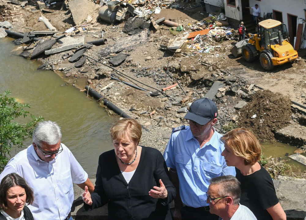 Angela Merkel, Nemačka, poplave