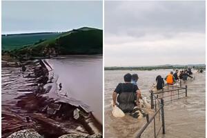 PUCAJU BRANE KAO NA FILMU, NE MOGU DA ZADRŽE VODU: Poplave i u Kini nakon jakih kiša! FOTO, VIDEO