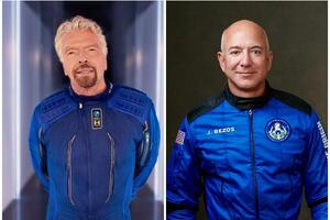 MILIJARDERSKA SOLIDARNOST: Ričard Branson čestitao Bezosu na IMPRESIVNOM letu u svemir!