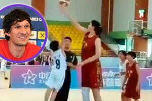 IMA 14 GODINA, A VIŠA JE I OD BOBIJA Kineska košarkašica je svetsko čudo! VIDEO