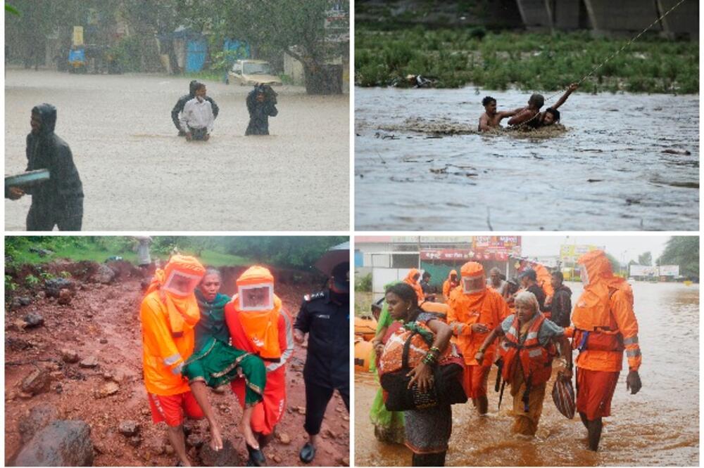 OVO LETO NE PRESTAJE NIŽE ŽRTVE: Na zapadu Indije najmanje 112 ljudi stradalo u poplavama i klizištima! Spaseno više od 1000!
