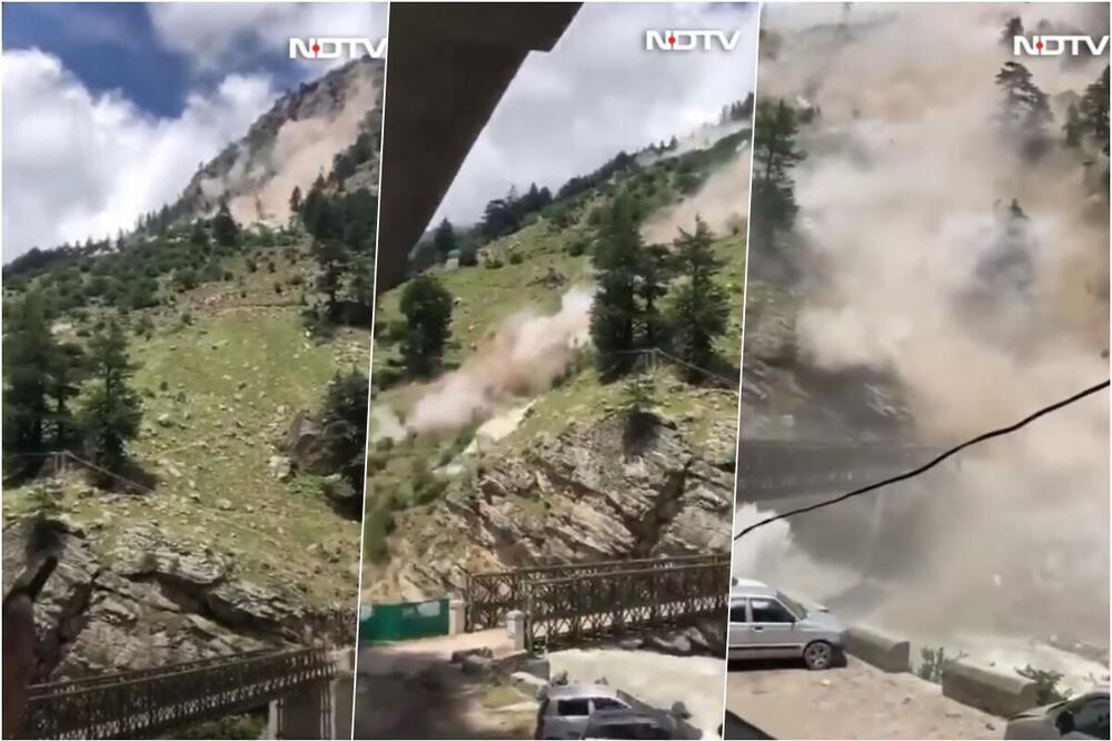 HOROR U INDIJI: Stene se obrušile na vozila, poginulo devet turista VIDEO