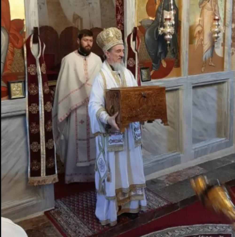 Mileševa, ruka Svetog Save, liturgija