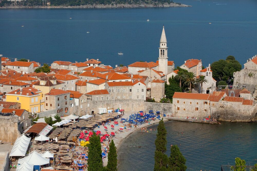 Crna Gora, plaža, Budva, Stari grad