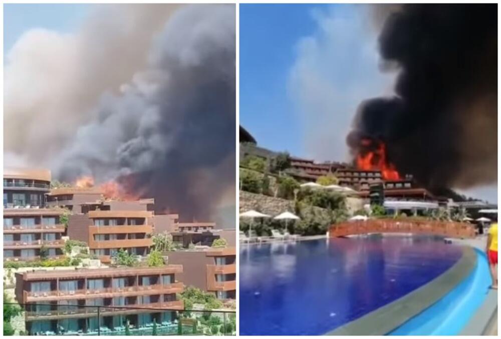 Bodrum, Turska, požar