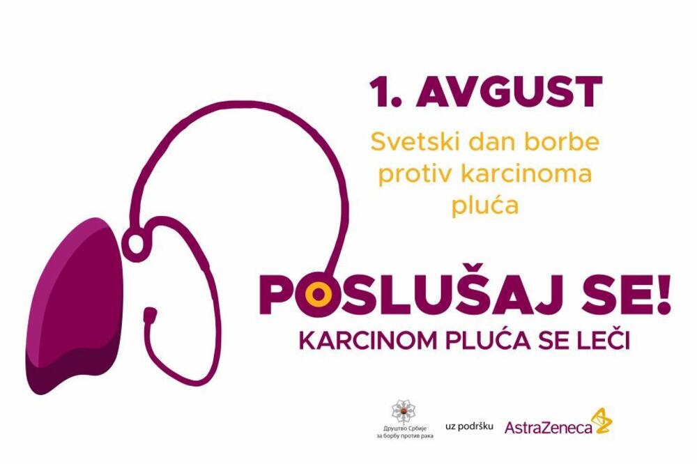 Beograd je sinoć sijao u bojama kampanje podizanja svesti o karcinomu pluća – prvom najzastupljenijem malignitetu u Srbiji