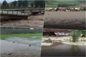 SNIMCI POPLAVA U SEVERNOJ KOREJI Kuće poplavljene sve do krovova, uništeni putevi i farme VIDEO