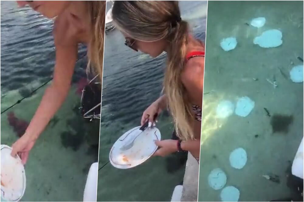 SNIMAK KOJI JE ZAPALIO REGION DOBIO OBJAŠNJENJE: Oglasio se tiktoker koji je snimao svoju devojku dok baca tanjire u more VIDEO