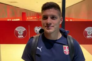 JOVIĆ PECNUO SAIGRAČA: Dali smo mu pun džak lopti da ponese kući, možda će protiv Luksemburga koju da odigra (VIDEO)