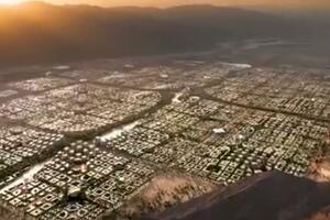 TELOSA Eko pustinjski metropolis prilagođen stanovnicima, sa novim modelom društva: Kombinacija Njujorka, Tokija i Stokholma