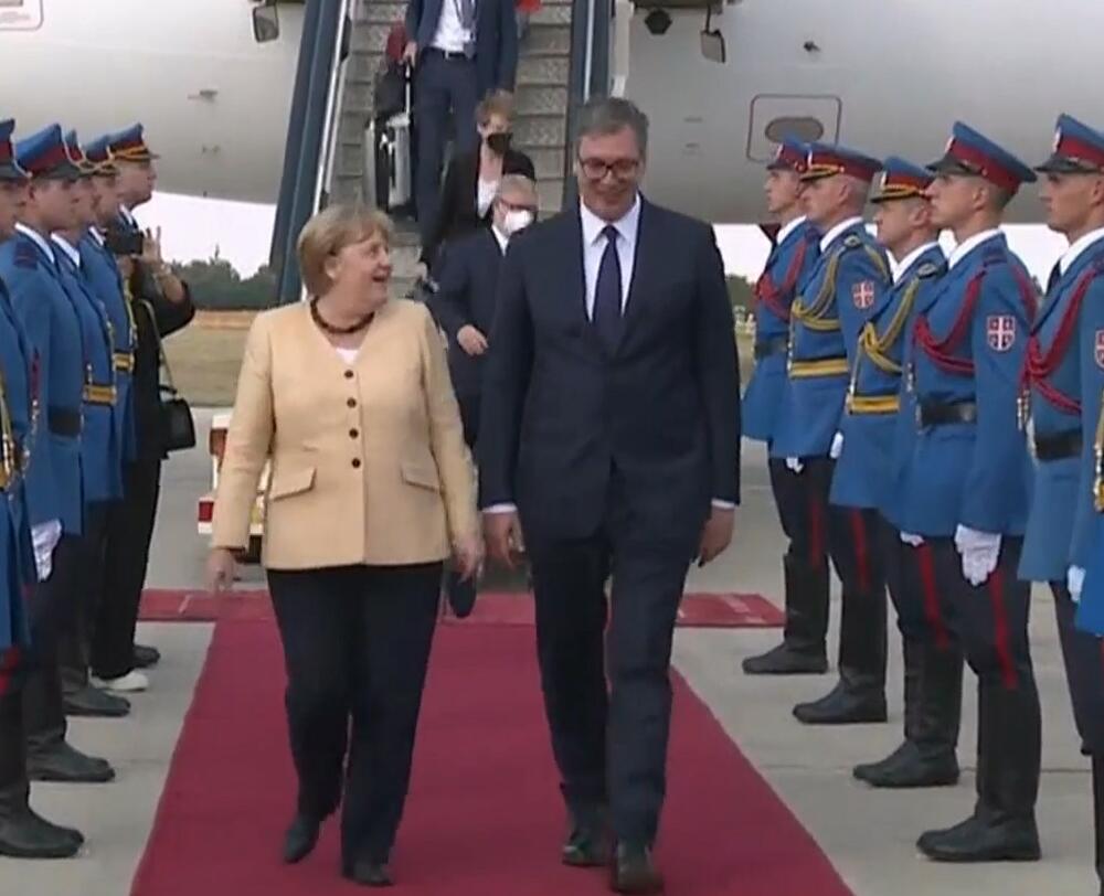 Aleksandar Vučić, Angela Merkel