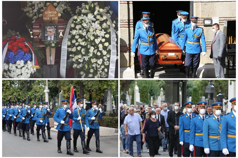POSLEDNJI ISPRAĆAJ NA NOVOM GROBLJU UZ SVE DRŽAVNE POČASTI: Borisav Jović sahranjen u Aleji zaslužnih građana (FOTO, VIDEO)