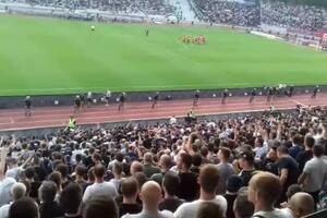 GROBARI U VELIKOM BROJU STIGLI NA STADION U HUMSKOJ: Partizan ima veliku podršku na 165. večitom derbiju!