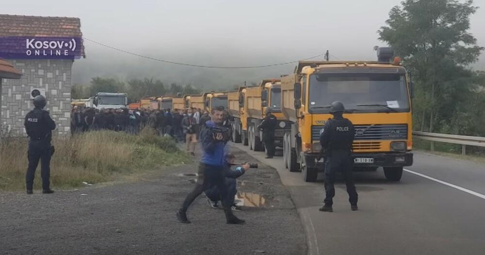 Jarinje, protest, Srbi, blokada