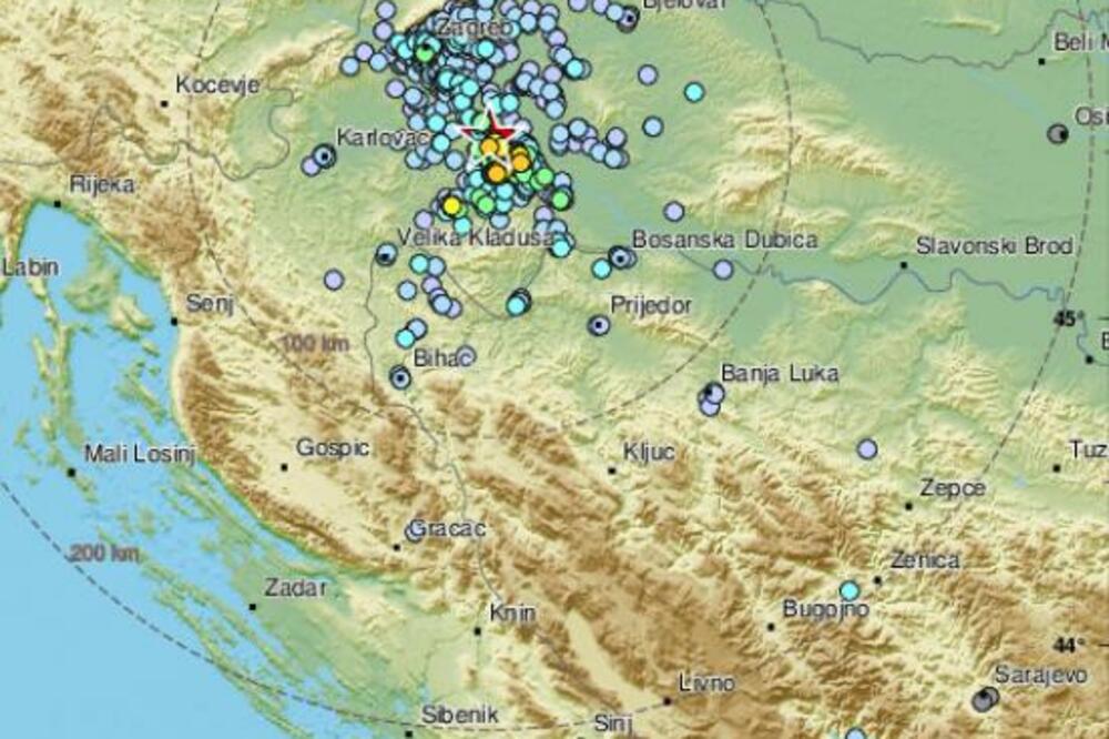 DUGO NIJE OVAKO TRESLO: Zemljotres jačine 3,7 potresao Hrvatsku oko ponoći, epicentar kod Petrinje