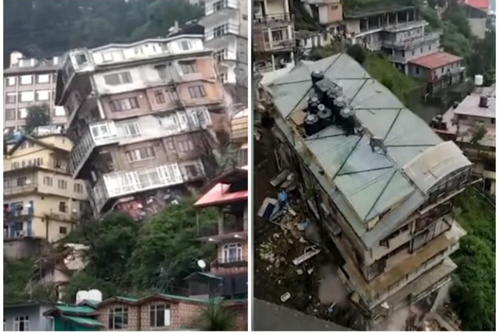 ODE ZGRADA KAO NA FILMU: Srušila se zgrada od 8 spratova u Indiji, samo par sati nakon evakuacije! VIDEO