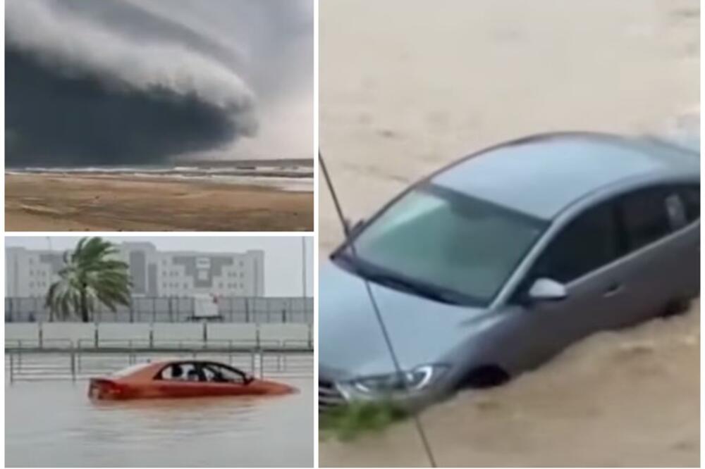 DETE STRADALO U POPLAVAMA: Pogledajte kako bujice nose sve pred sobom! Snažna oluja Šahen donosi apokalipsu u Oman! VIDEO