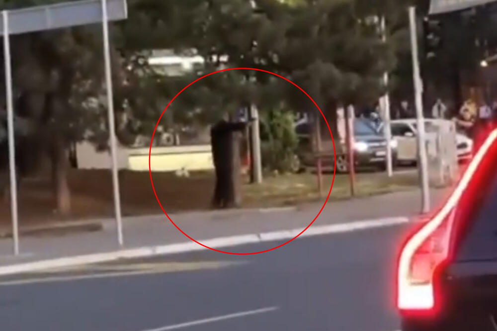 PRVI SNIMCI DRAME U BEOGRADU: Muškarac PUCA PO USTANIČKOJ ULICI, interventna policija na terenu! VIDEO