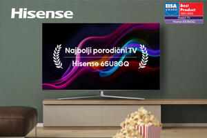 Hisense 65U8GQ TV uređaj dobio je prestižnu EISA nagradu koju dodeljuju vodeći stručnjaci iz oblasti potrošačke elektornike