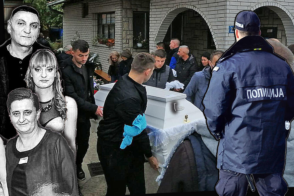 PORODICA ĐOKIĆ ISPRAĆENA NA VEČNI POČINAK: Policija na sahrani VREBALA UBICU? Sumnjaju da im je ubica bio blizak!