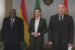 SVEČANA VEČERA: Ana Brnabić ugostila predsednika Gane i premijera Alžira (VIDEO)
