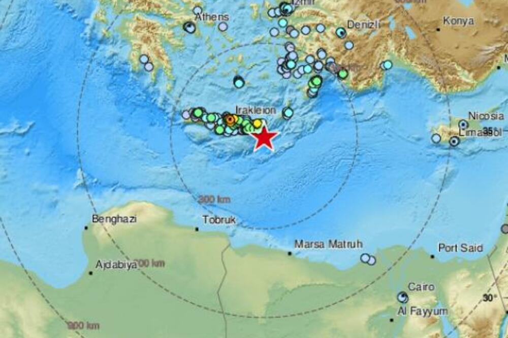 SNAŽAN ZEMLJOTRES NA KRITU: Popularno grčko ostrvo pogodio potres jačine 6,3 stepeni, tlo podrhtavalo 20 sekundi