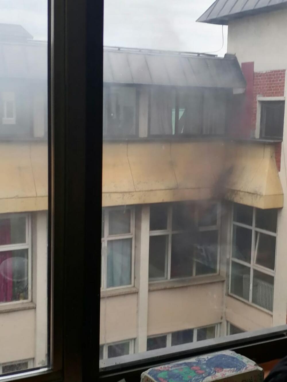 Požar, požar u školi, Novi Pazar