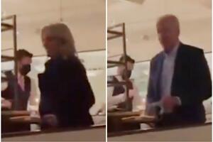 MASKE OBAVEZNE ZA SVE SEM ZA BAJDENOVE: Snimak iz restorana u Vašingtonu pokazuje nemar predsednika SAD VIDEO